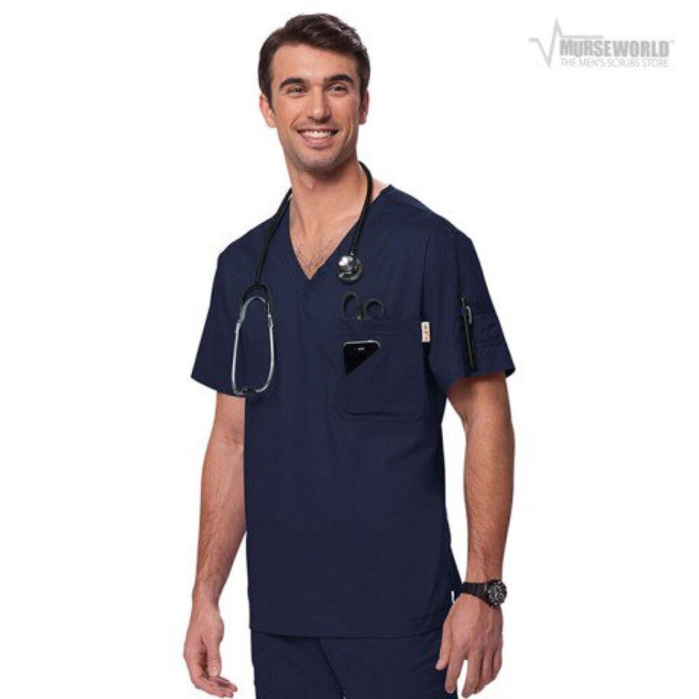 KOI™ 655 Men's Coby Scrub Top - Navy